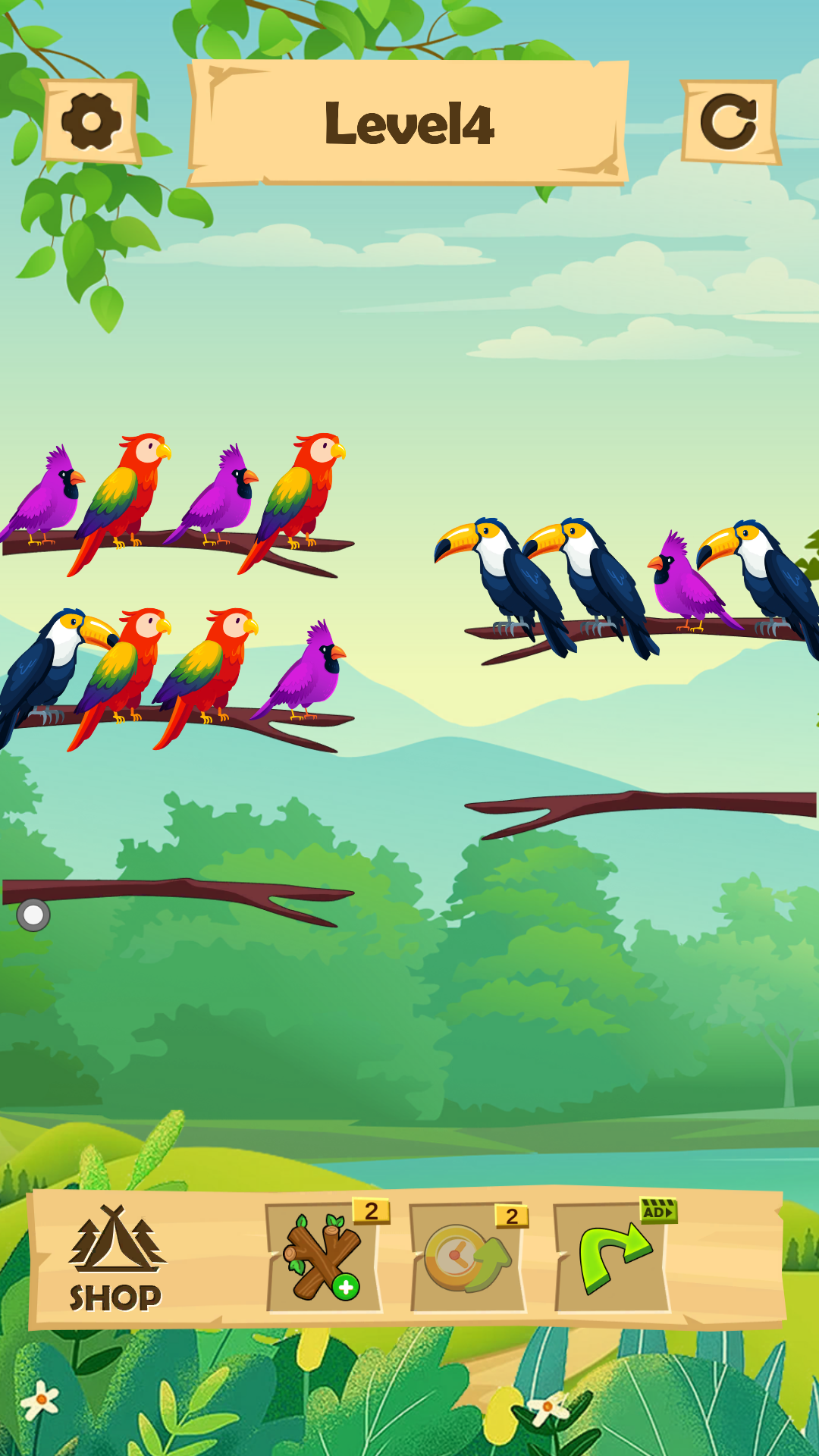 اسکرین شات 3 بازی Bird Color:Sort Puzzle Game