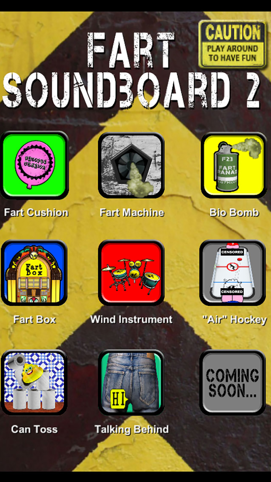 اسکرین شات 6 بازی Fart Sound Board 2 Prank Game