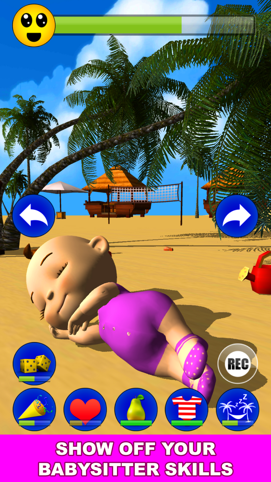 اسکرین شات 6 بازی My Baby: Babsy at the Beach 3D