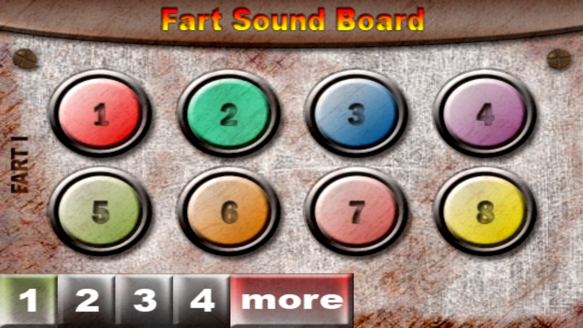 اسکرین شات 3 برنامه Fart Sound Board Fart Sounds