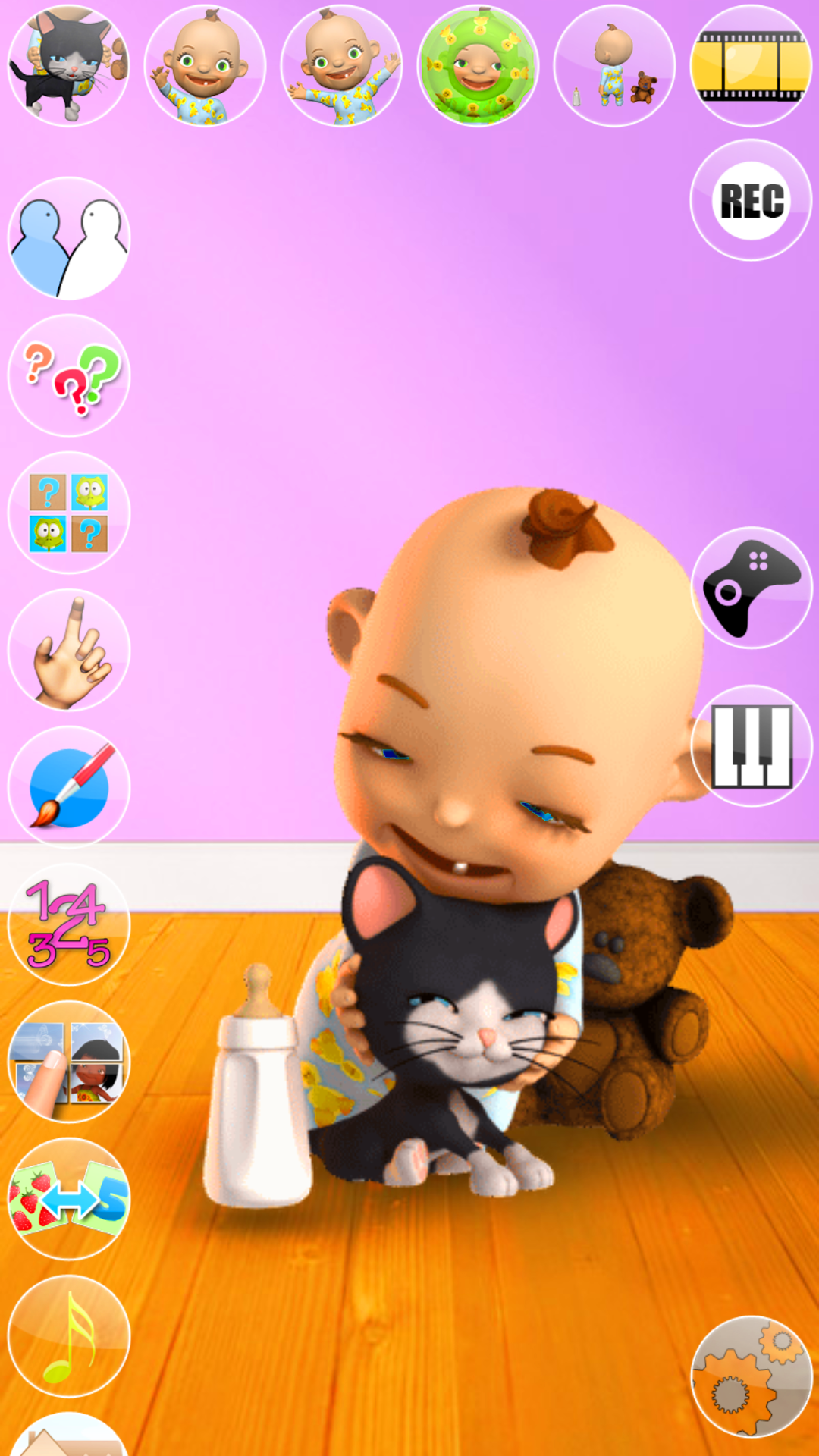 اسکرین شات 5 بازی Talking Baby Games with Babsy