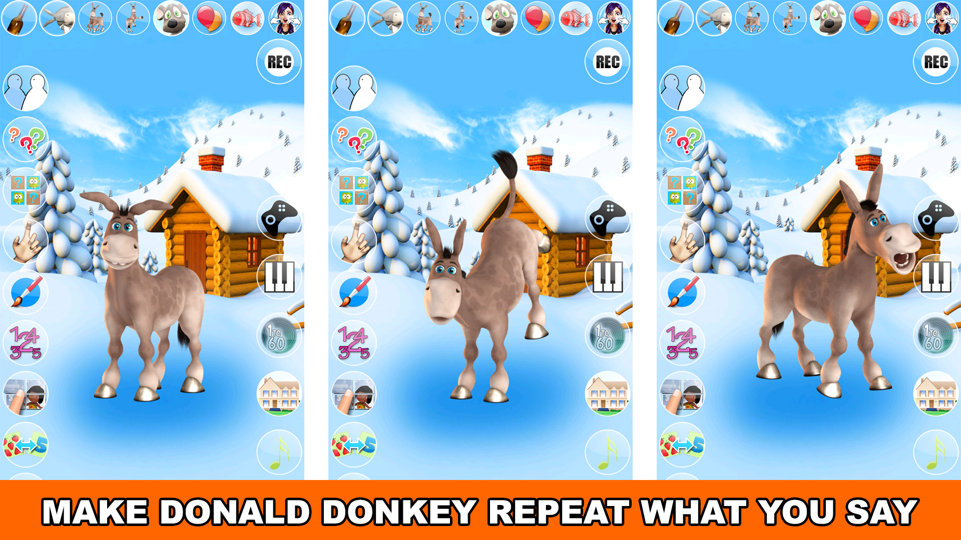 اسکرین شات 8 بازی Talking Donald Donkey Ice Fun