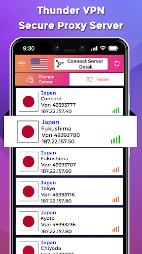 اسکرین شات 4 برنامه Thunder VPN-Secure Proxy Server