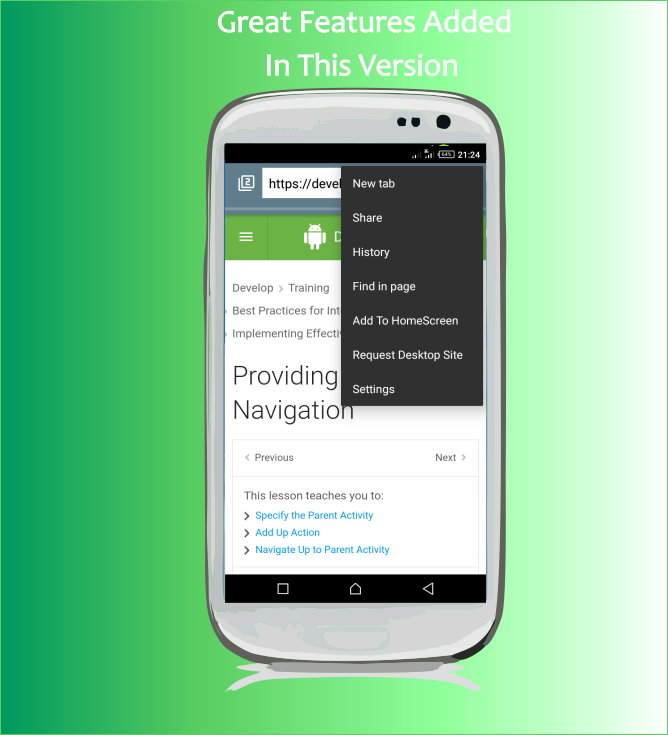 اسکرین شات 2 برنامه Web Explorer: Private Browser
