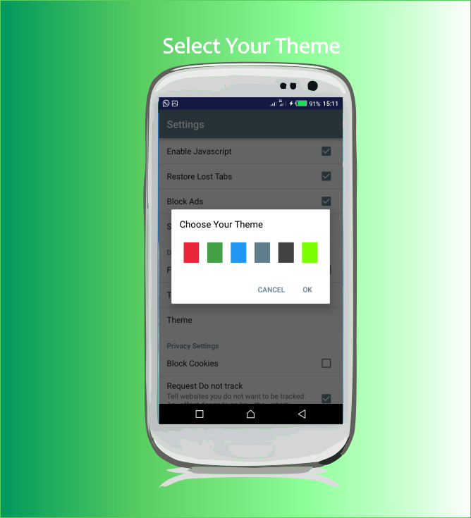 اسکرین شات 3 برنامه Web Explorer: Private Browser