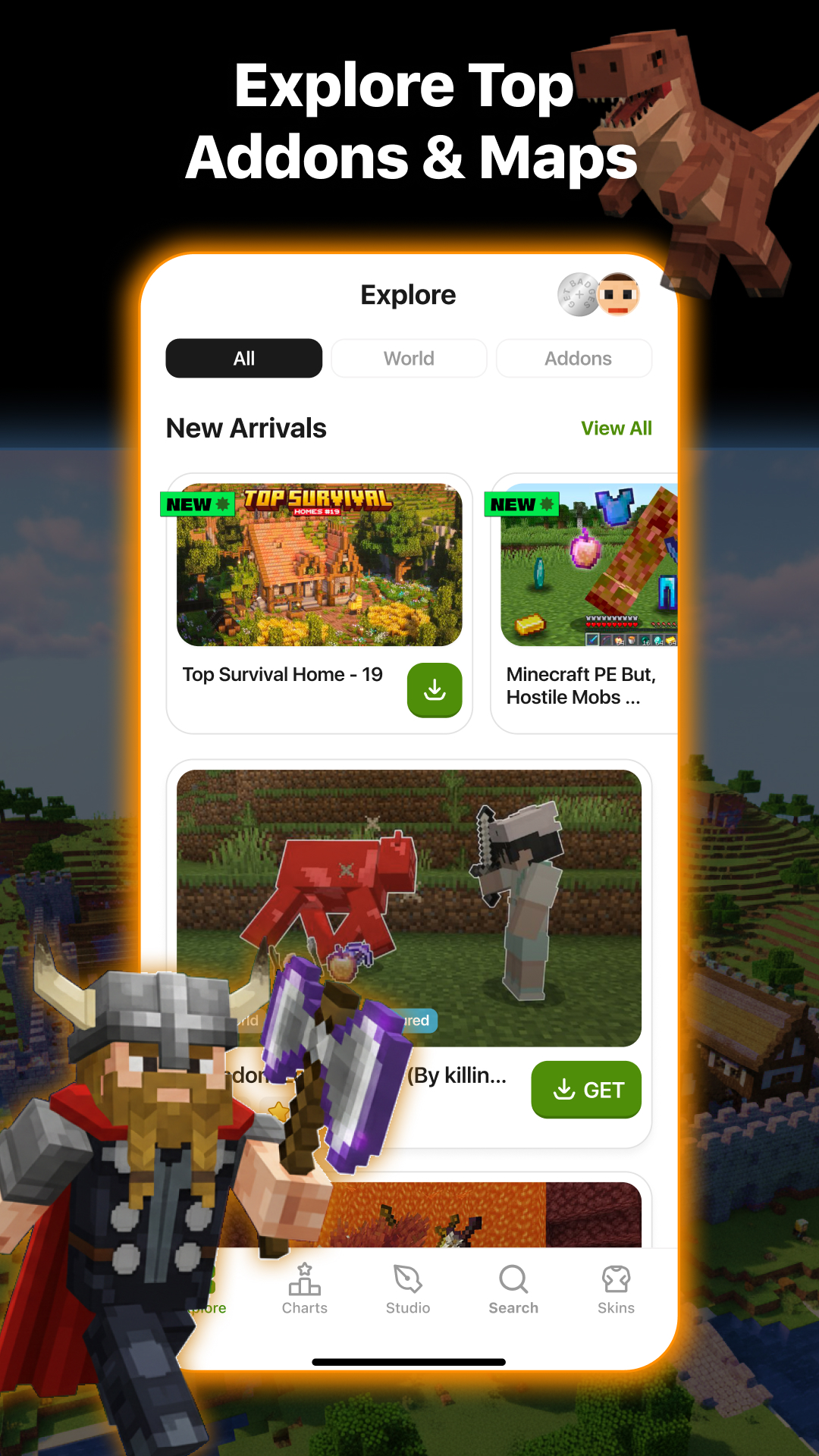 اسکرین شات 2 برنامه Addons for Minecraft