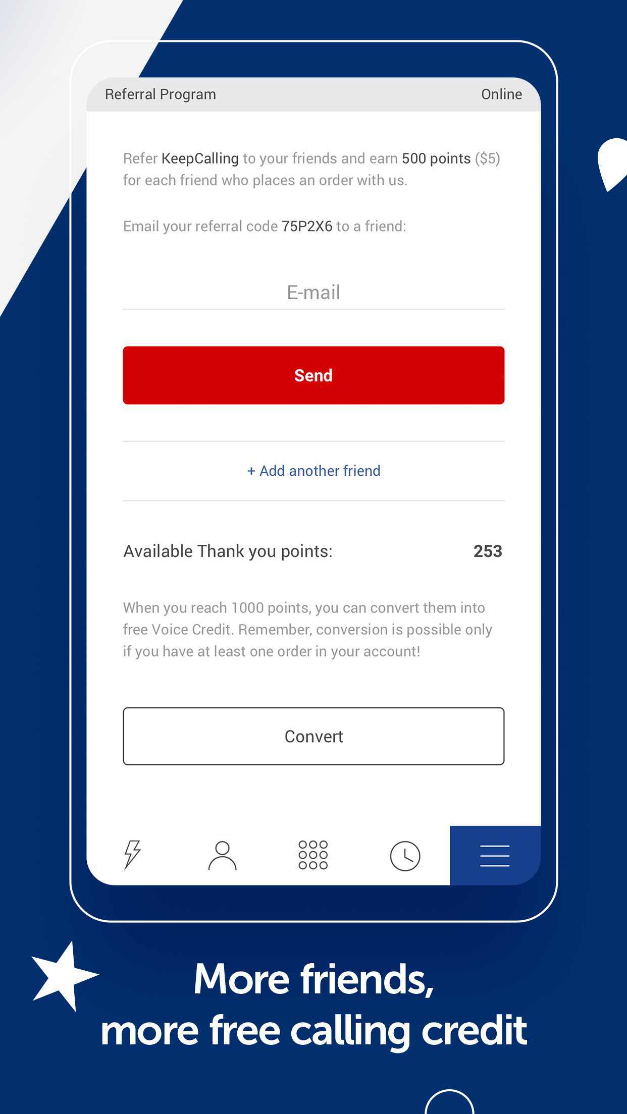 اسکرین شات 8 برنامه KeepCalling International