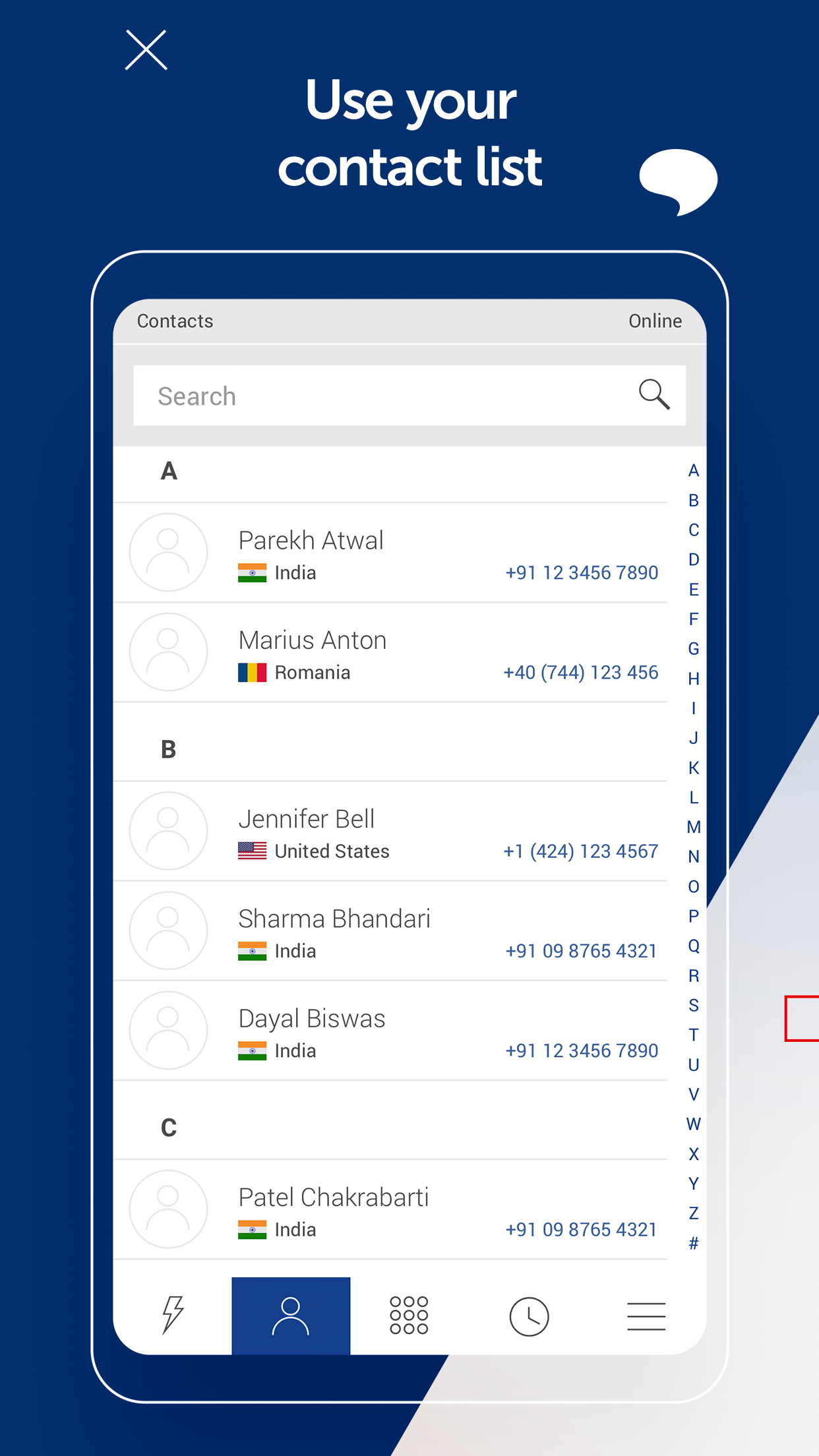 اسکرین شات 5 برنامه KeepCalling International