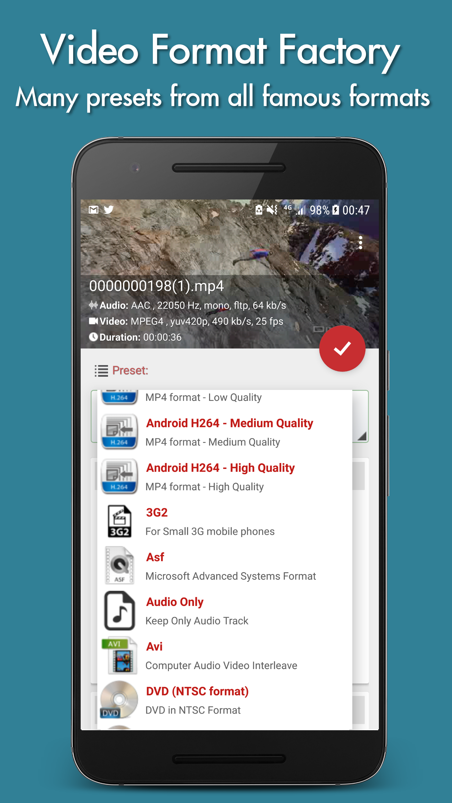 اسکرین شات 4 برنامه Video Format Factory