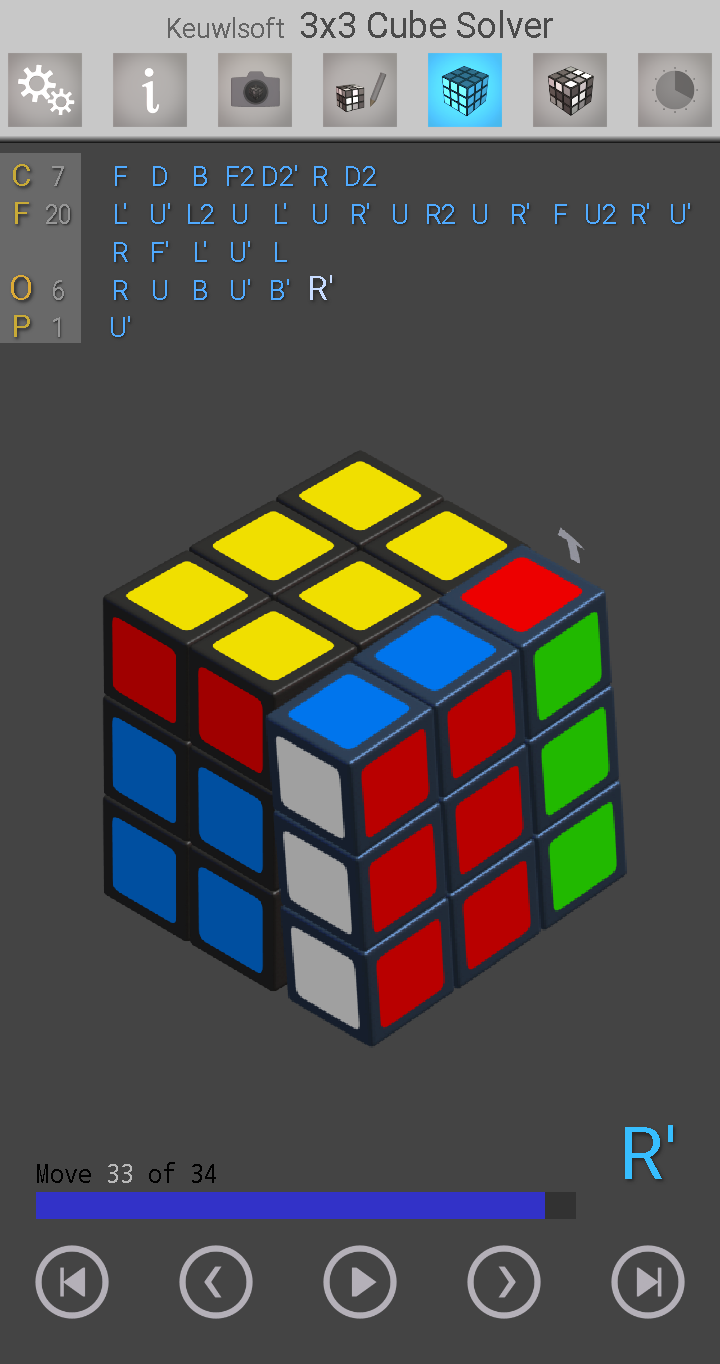 اسکرین شات 1 بازی 3x3 Cube Solver