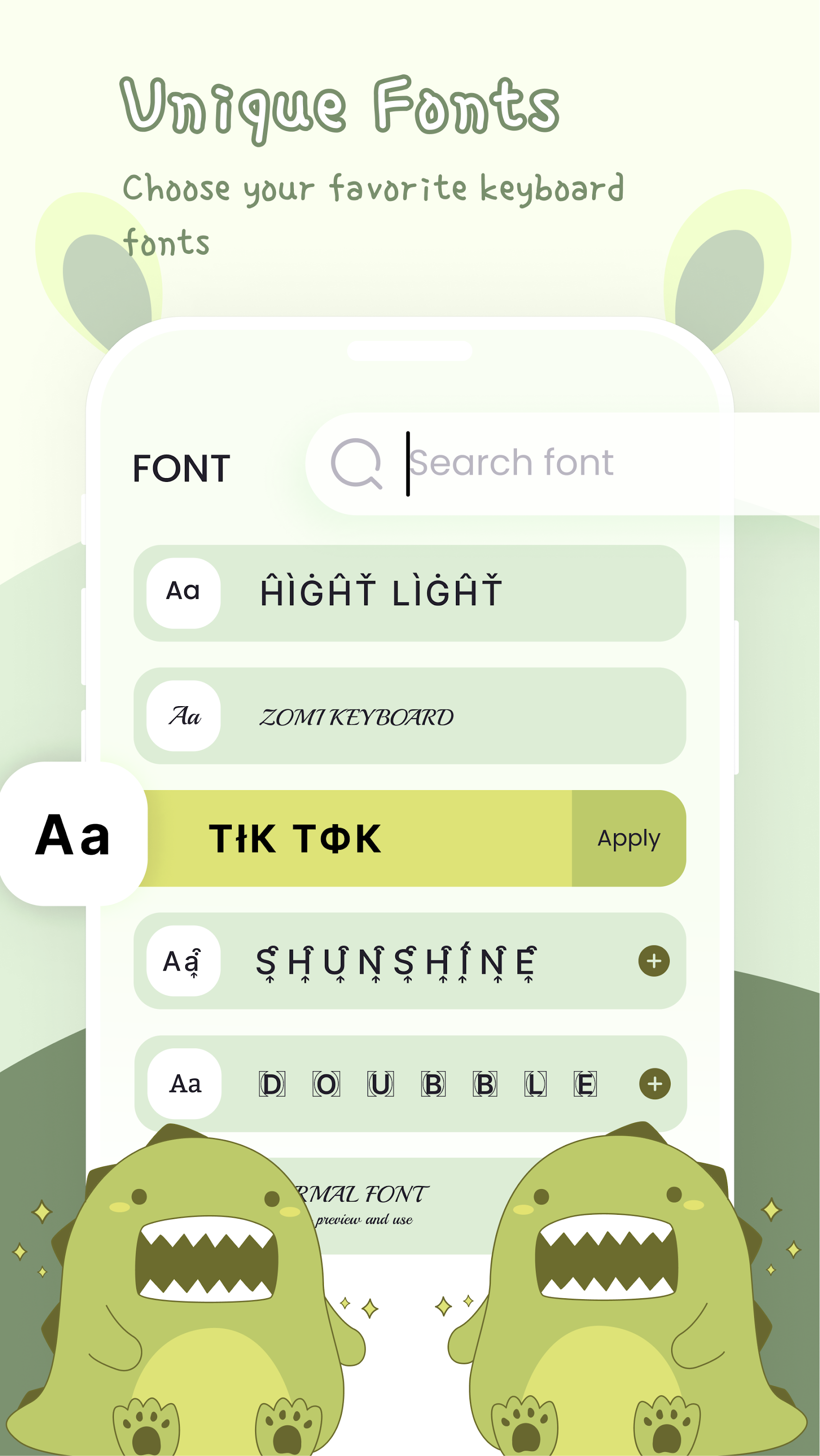 اسکرین شات 3 برنامه Emoji Keyboard & Fonts: Zomj