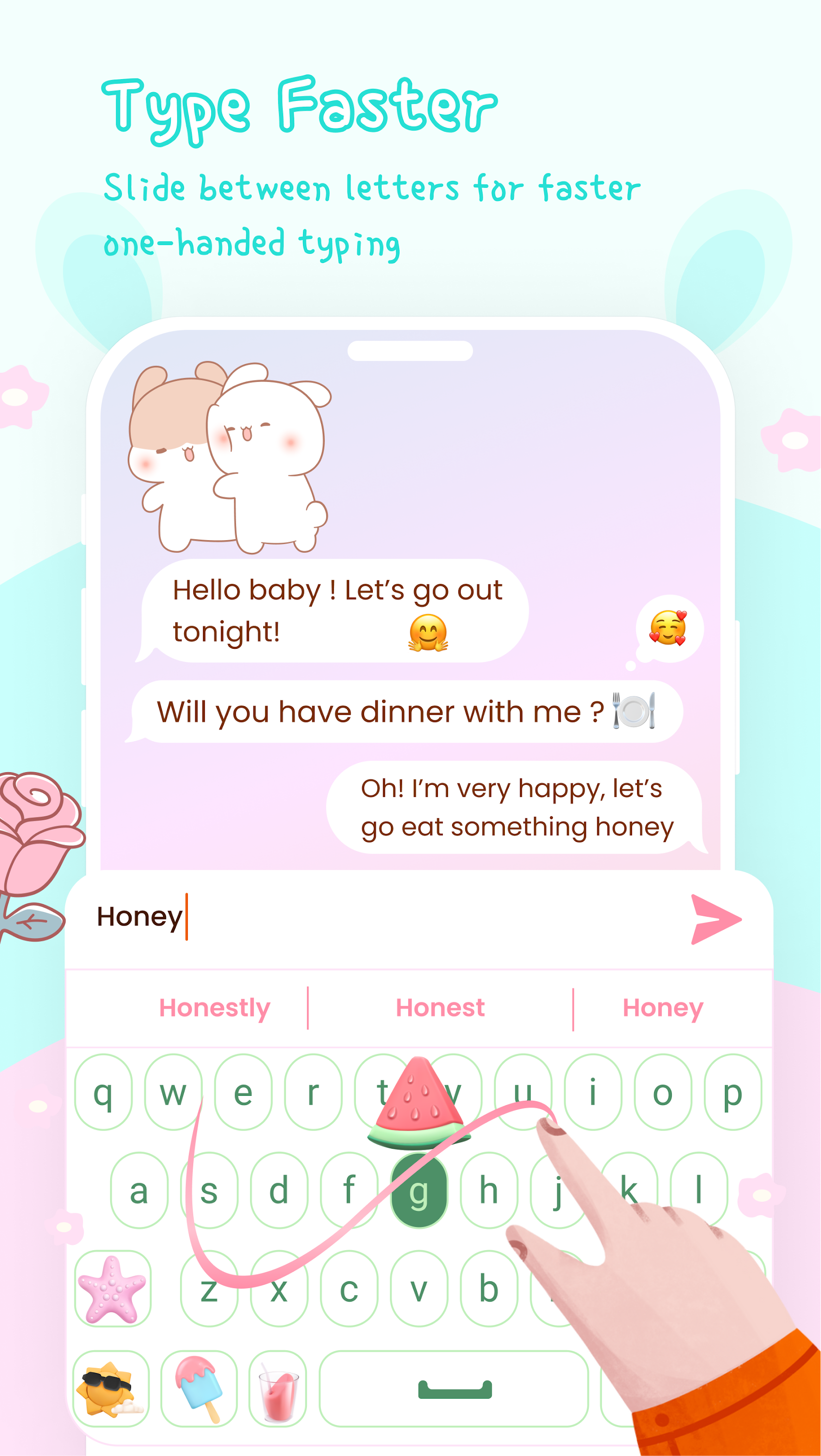 اسکرین شات 5 برنامه Emoji Keyboard & Fonts: Zomj