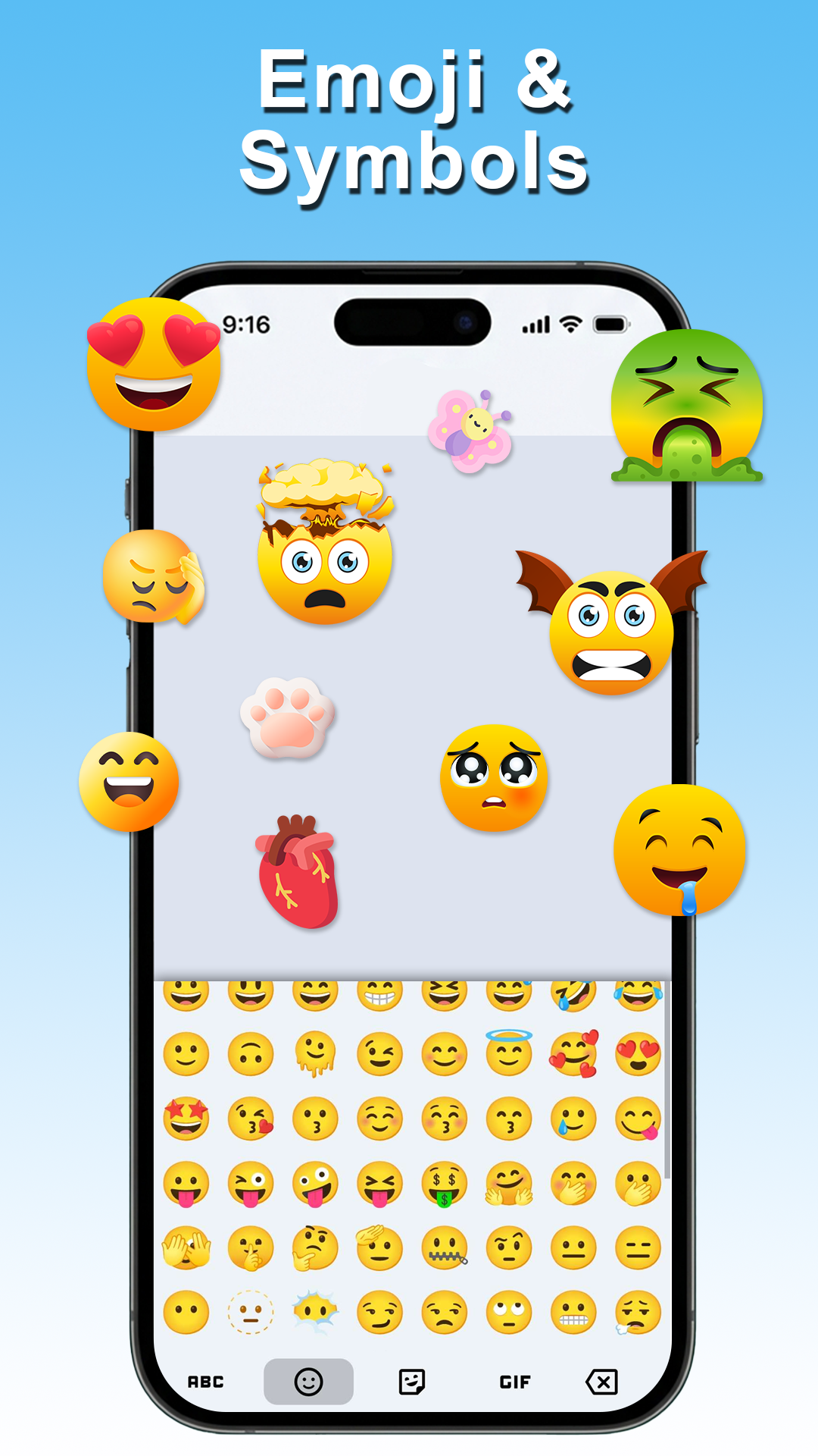 اسکرین شات 3 برنامه Korean Keyboard with English