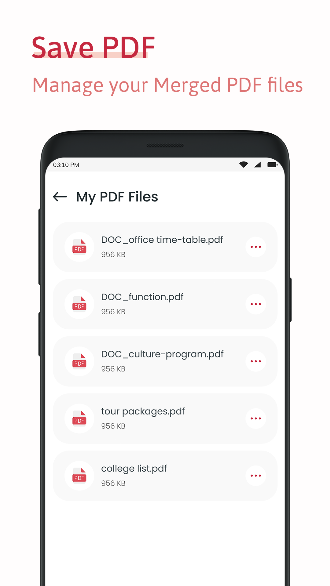 اسکرین شات 5 برنامه Merge PDF
