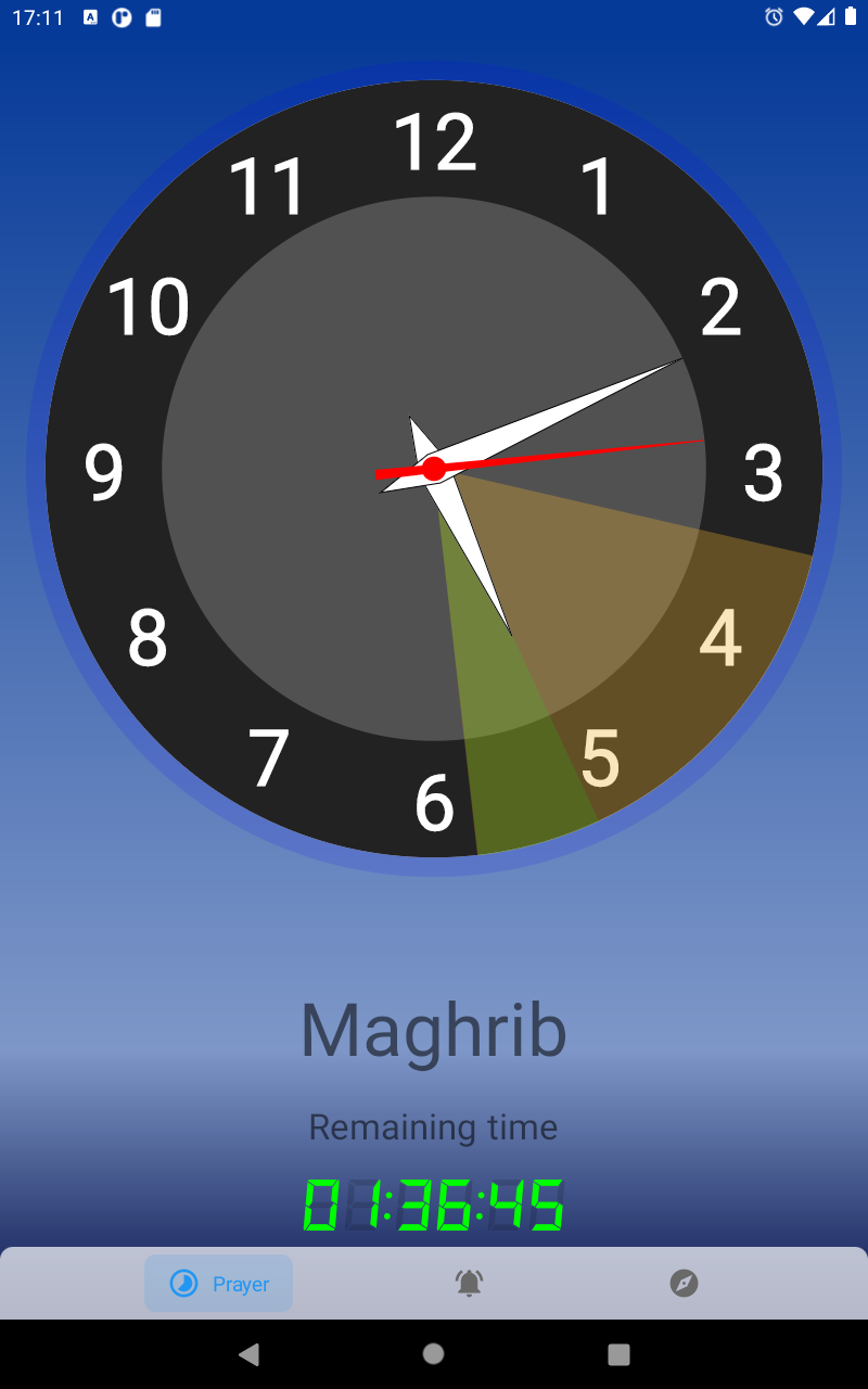 اسکرین شات 4 برنامه Qibla direction & prayer times