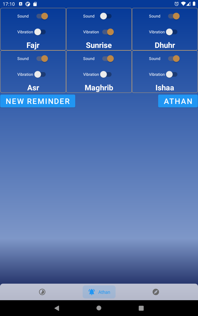 اسکرین شات 2 برنامه Qibla direction & prayer times