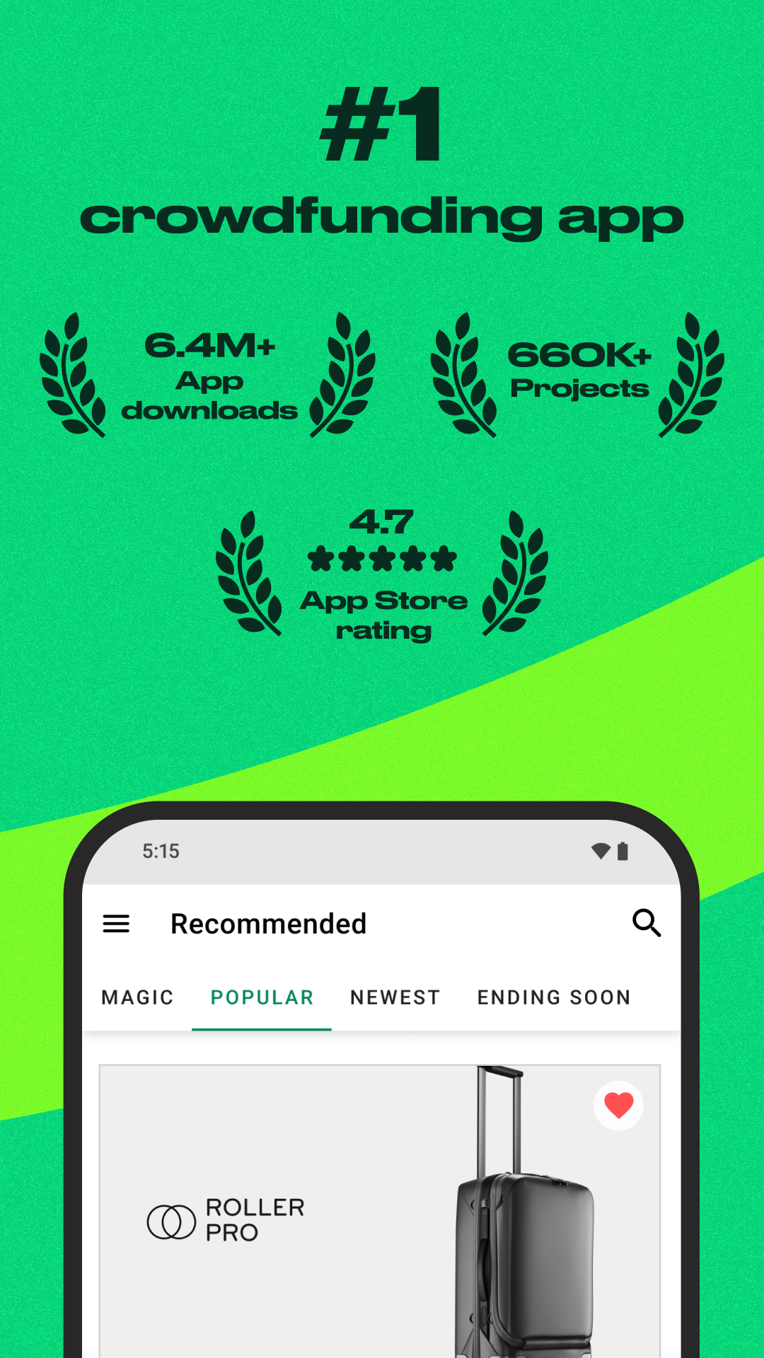 اسکرین شات 1 برنامه Kickstarter