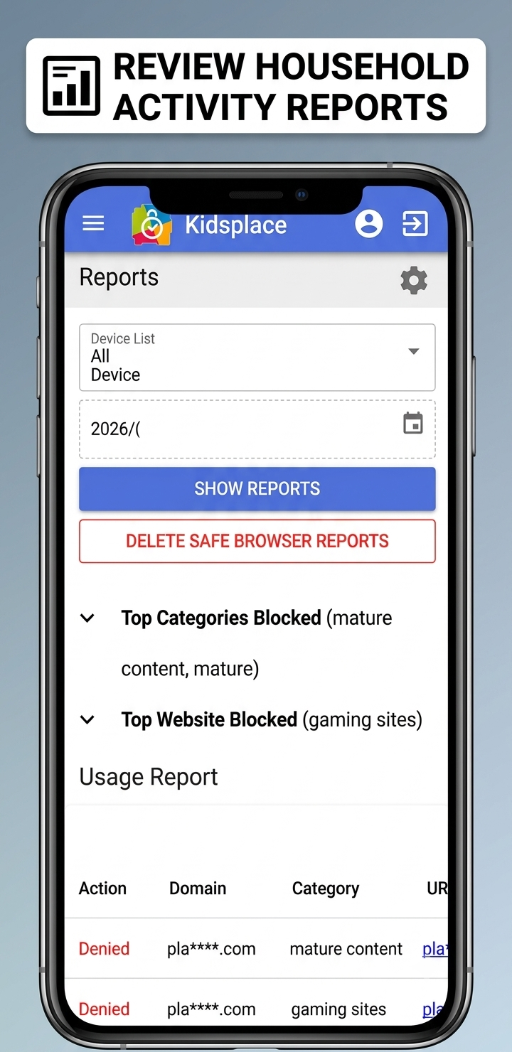اسکرین شات 4 برنامه Safe Browser – Web Filter