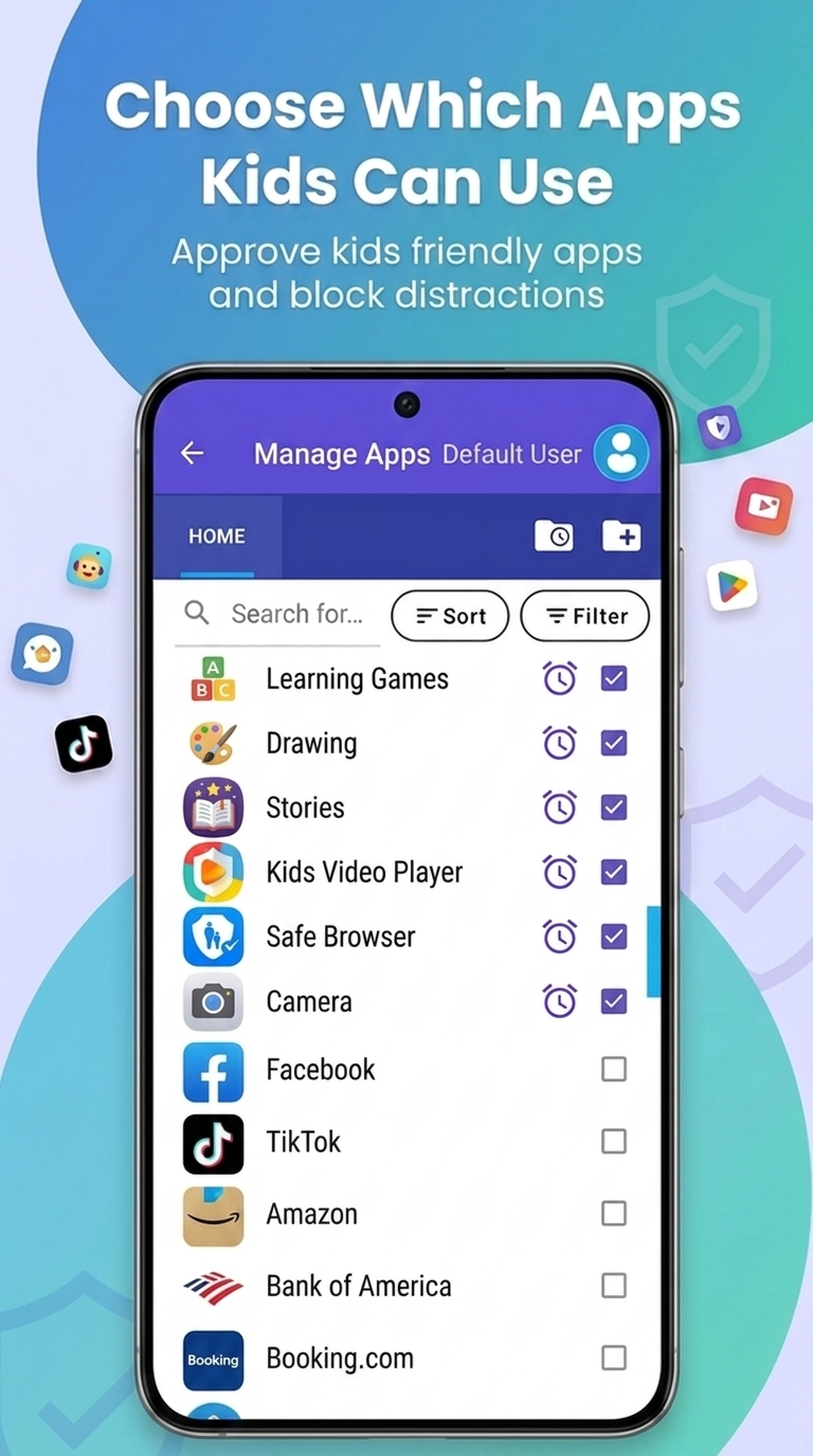 اسکرین شات 2 برنامه Kids Place: Parental Controls
