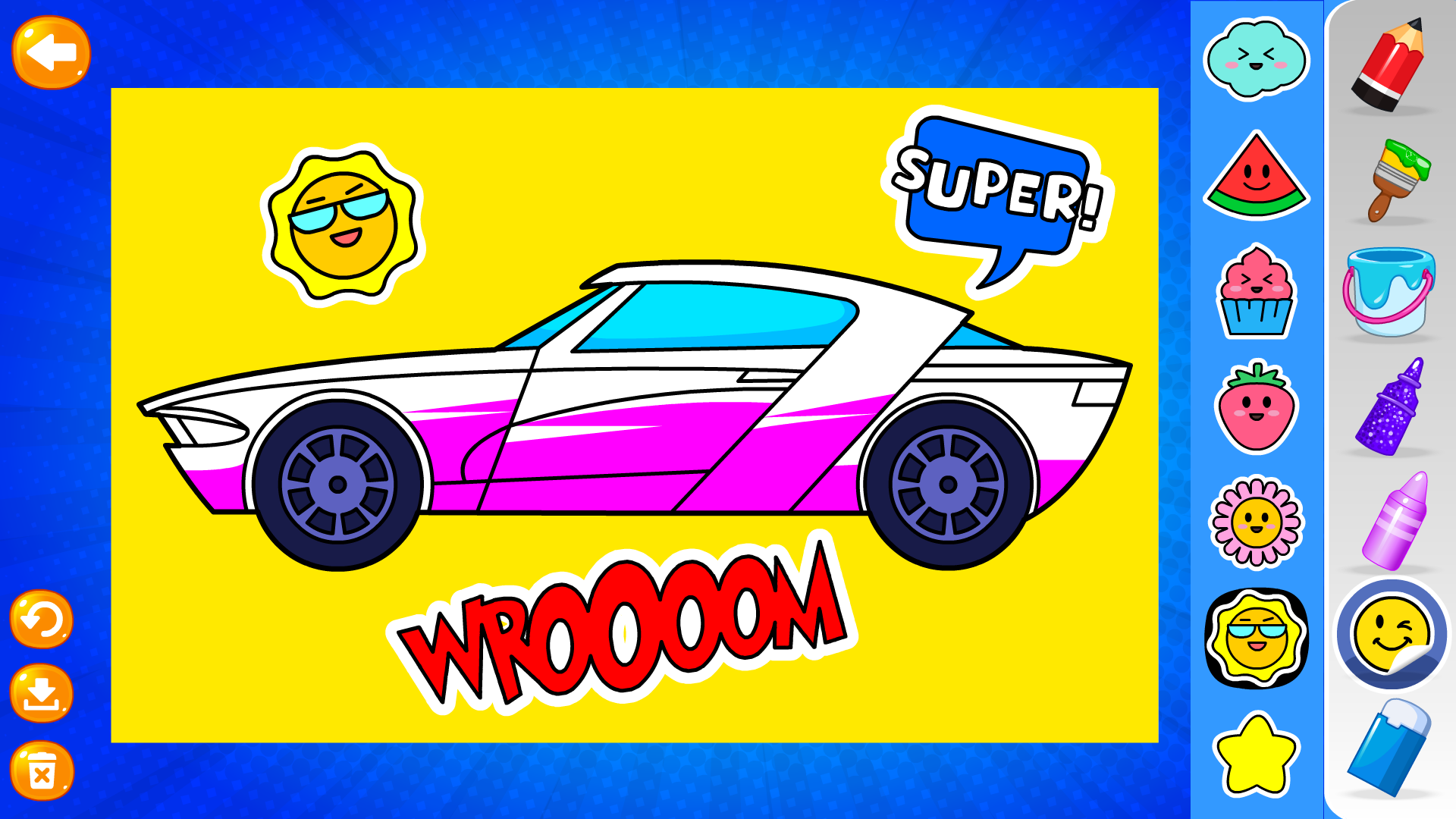 اسکرین شات 5 بازی Car Coloring Games