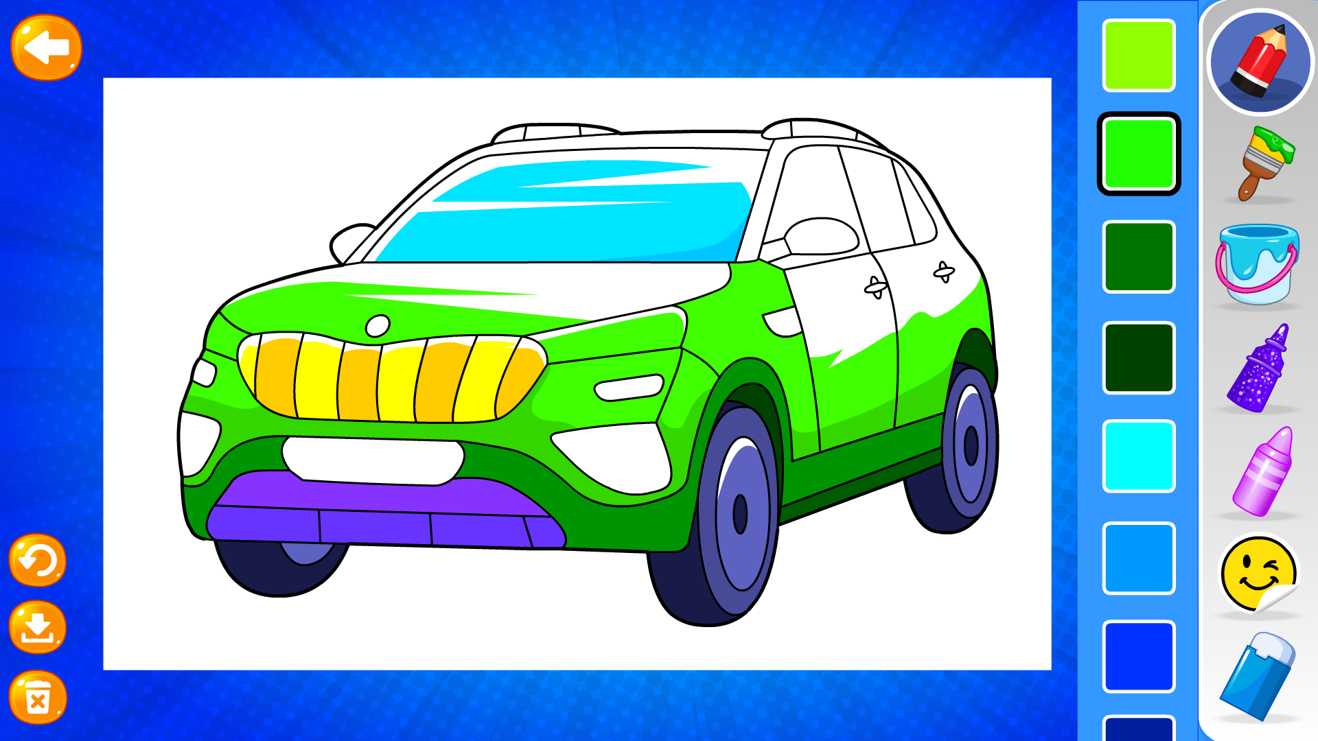 اسکرین شات 4 بازی Car Coloring Games