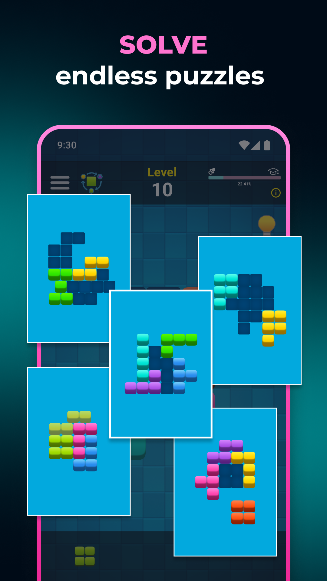 اسکرین شات 2 بازی Tangram Puzzle Game 3 in 1