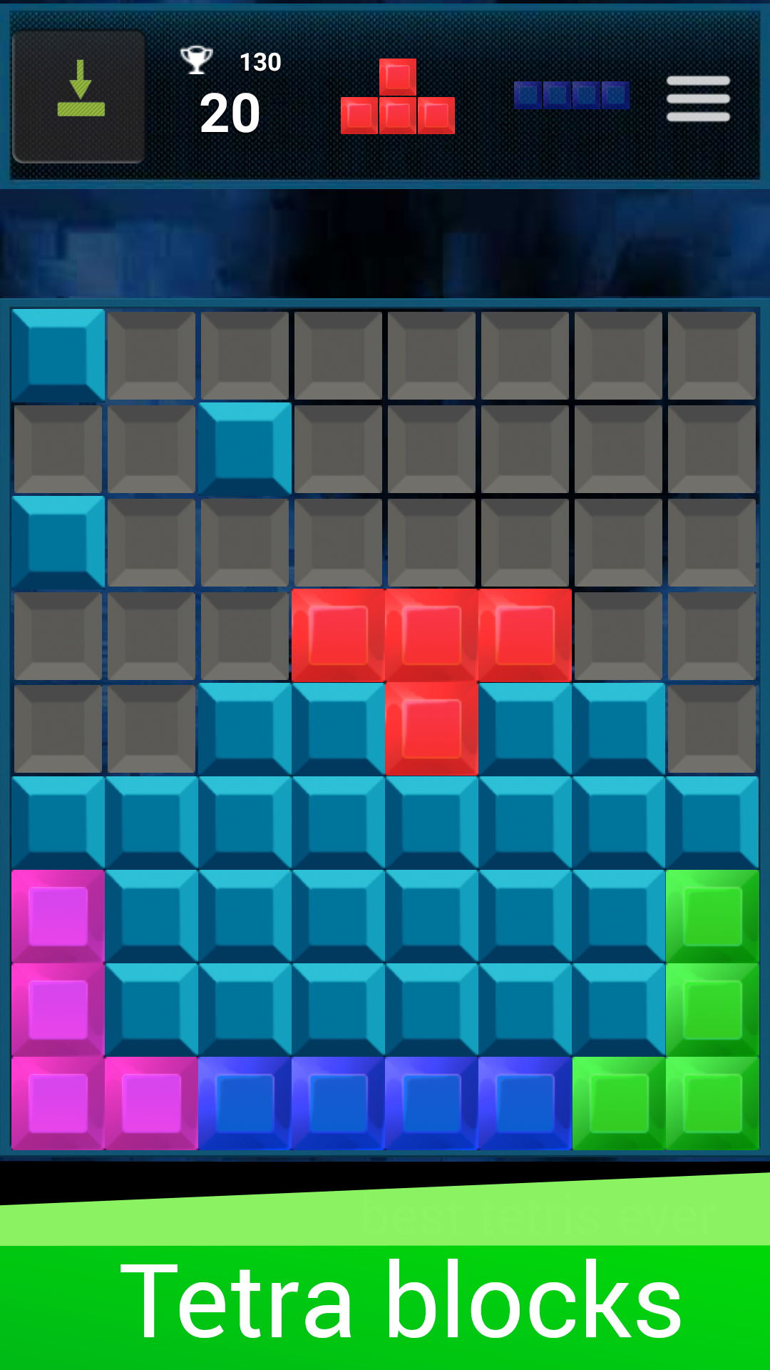 اسکرین شات 3 بازی Quadris® - timeless puzzle