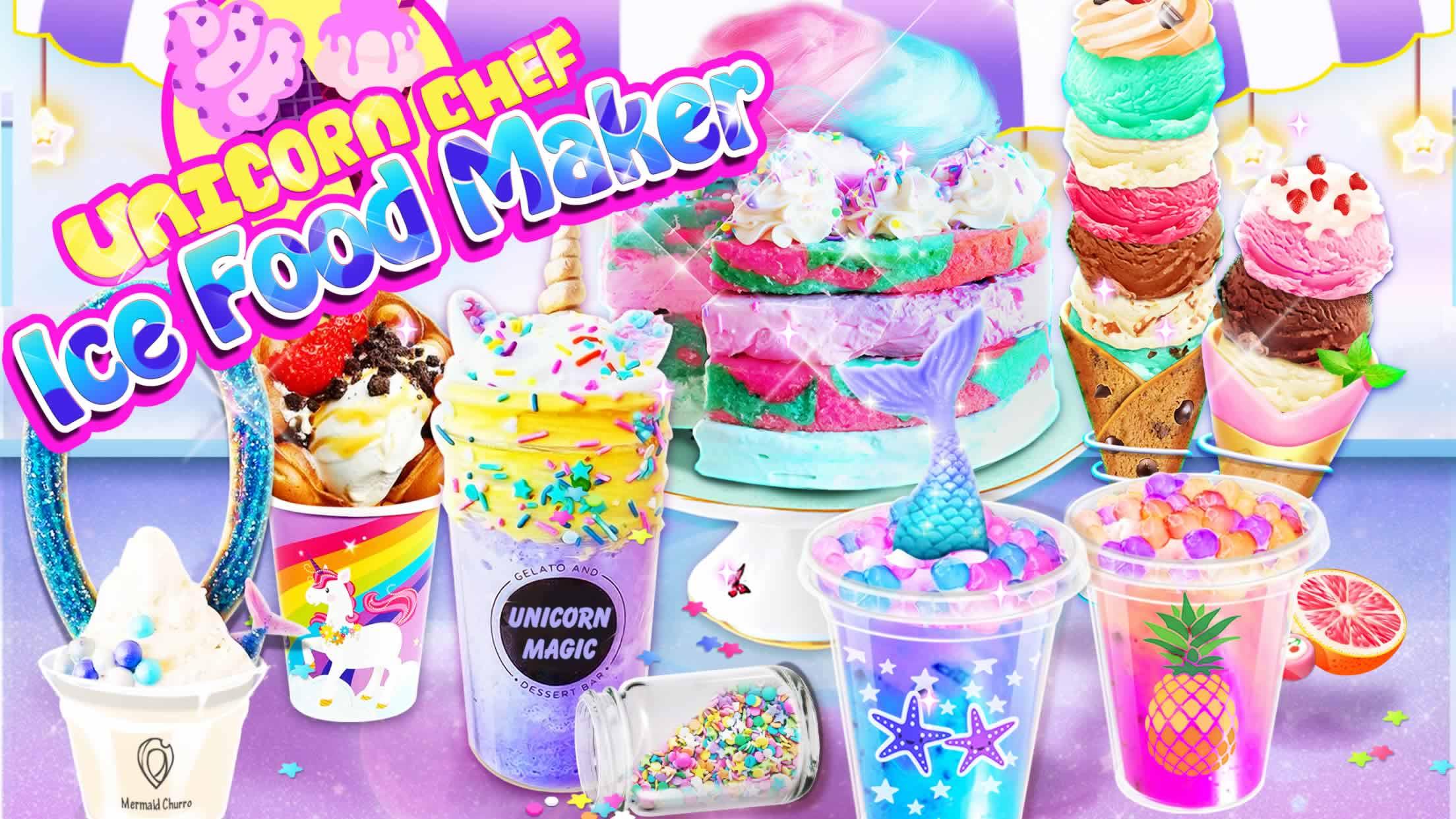 اسکرین شات 1 بازی Unicorn Chef Ice Cooking Games