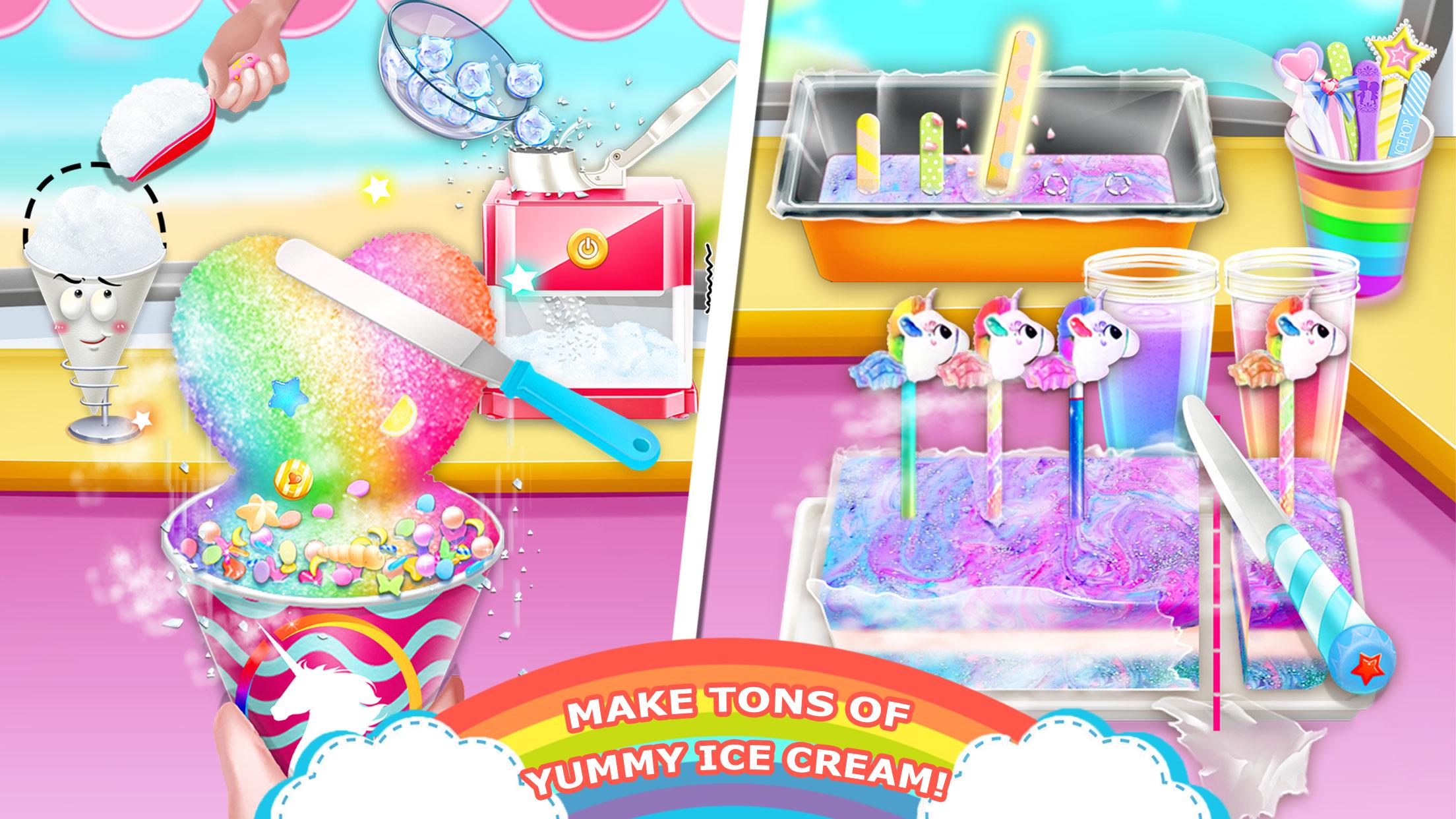 اسکرین شات 3 بازی Unicorn Chef Ice Cooking Games