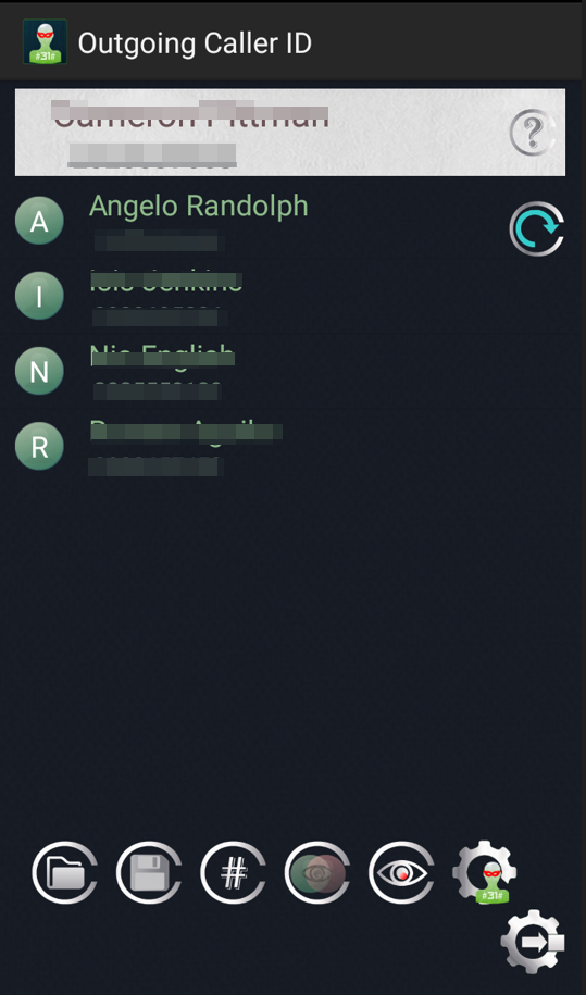 اسکرین شات 2 برنامه Outgoing Caller Id Block