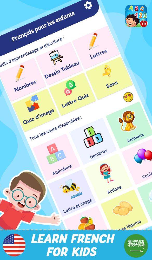 اسکرین شات 1 برنامه Learn French : Read & Write