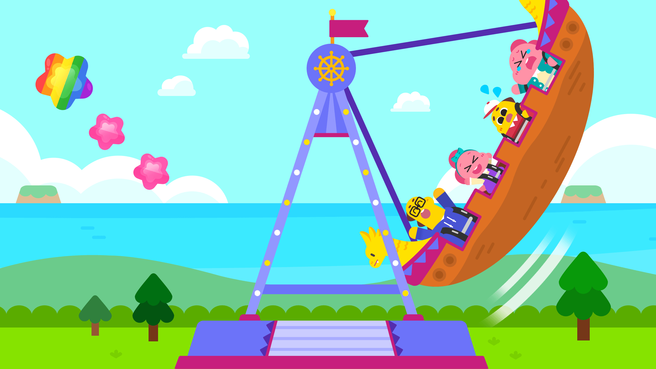 اسکرین شات 3 بازی Cocobi Theme Park - Kids game