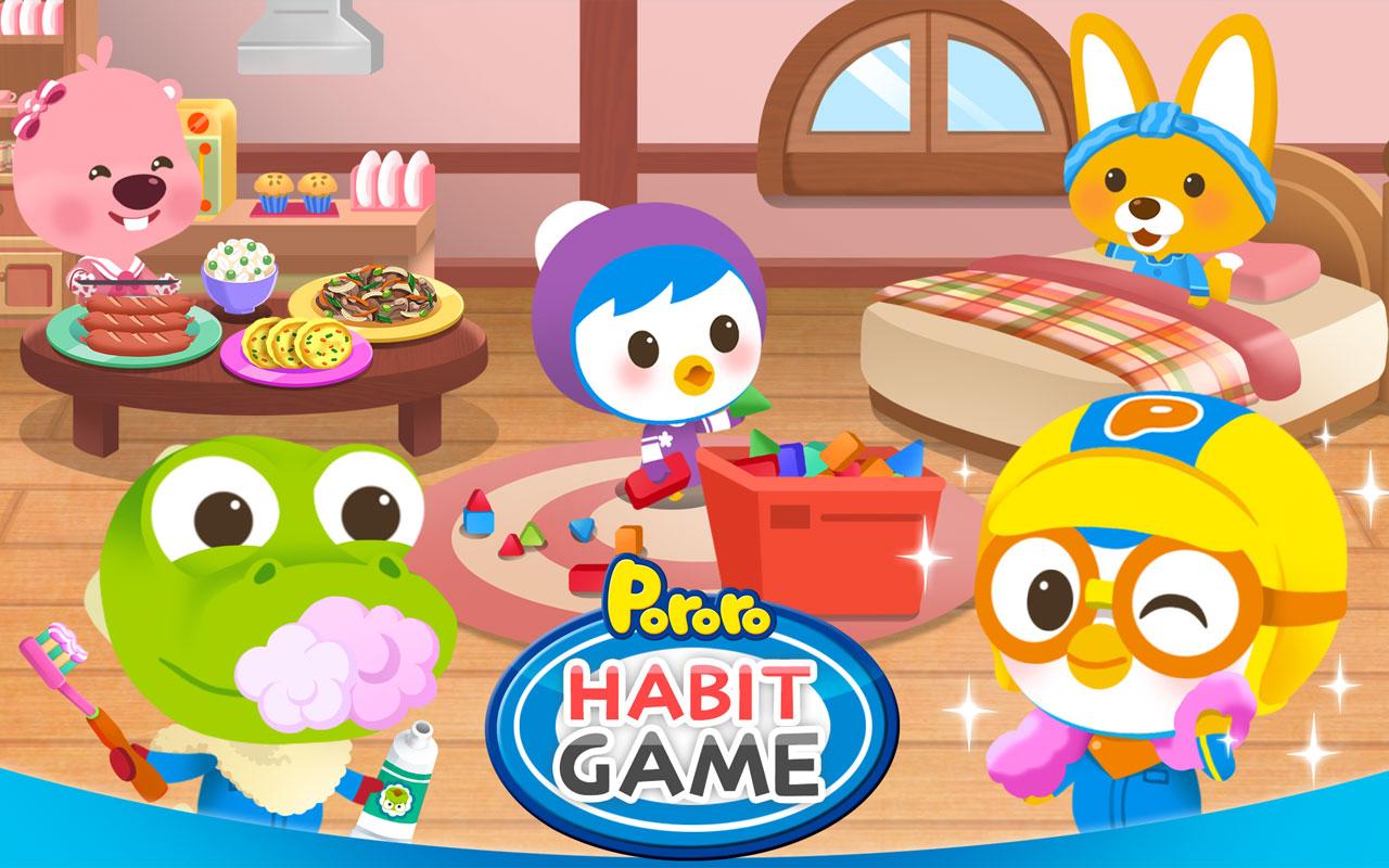 اسکرین شات 1 برنامه Pororo Habit - Kids Game