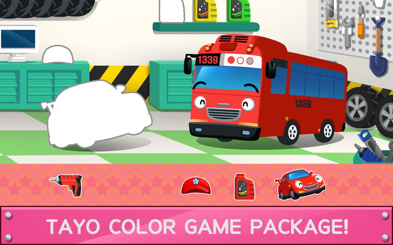 اسکرین شات 1 برنامه Tayo Color - Kids Game Package