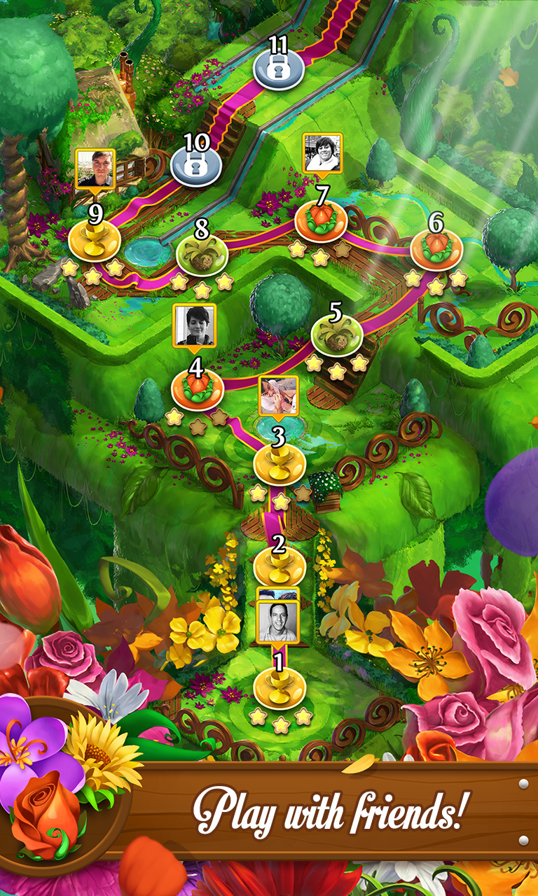 اسکرین شات 4 بازی Blossom Blast Saga