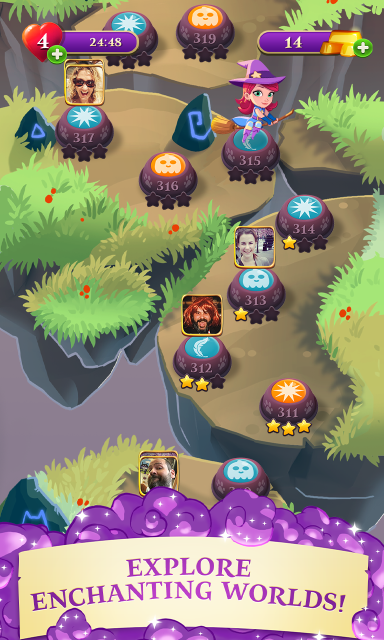 اسکرین شات 4 بازی Bubble Witch 3 Saga