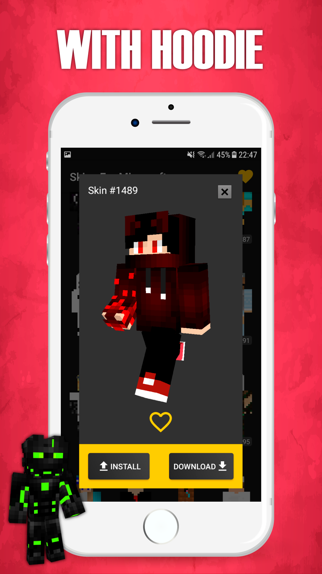 اسکرین شات 4 برنامه Skins for Minecraft PE