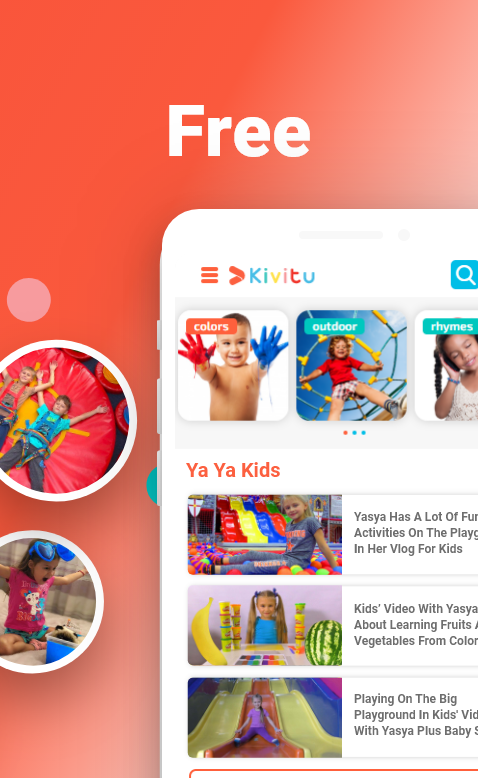 اسکرین شات 3 برنامه Songs & Cartoons - KiViTu