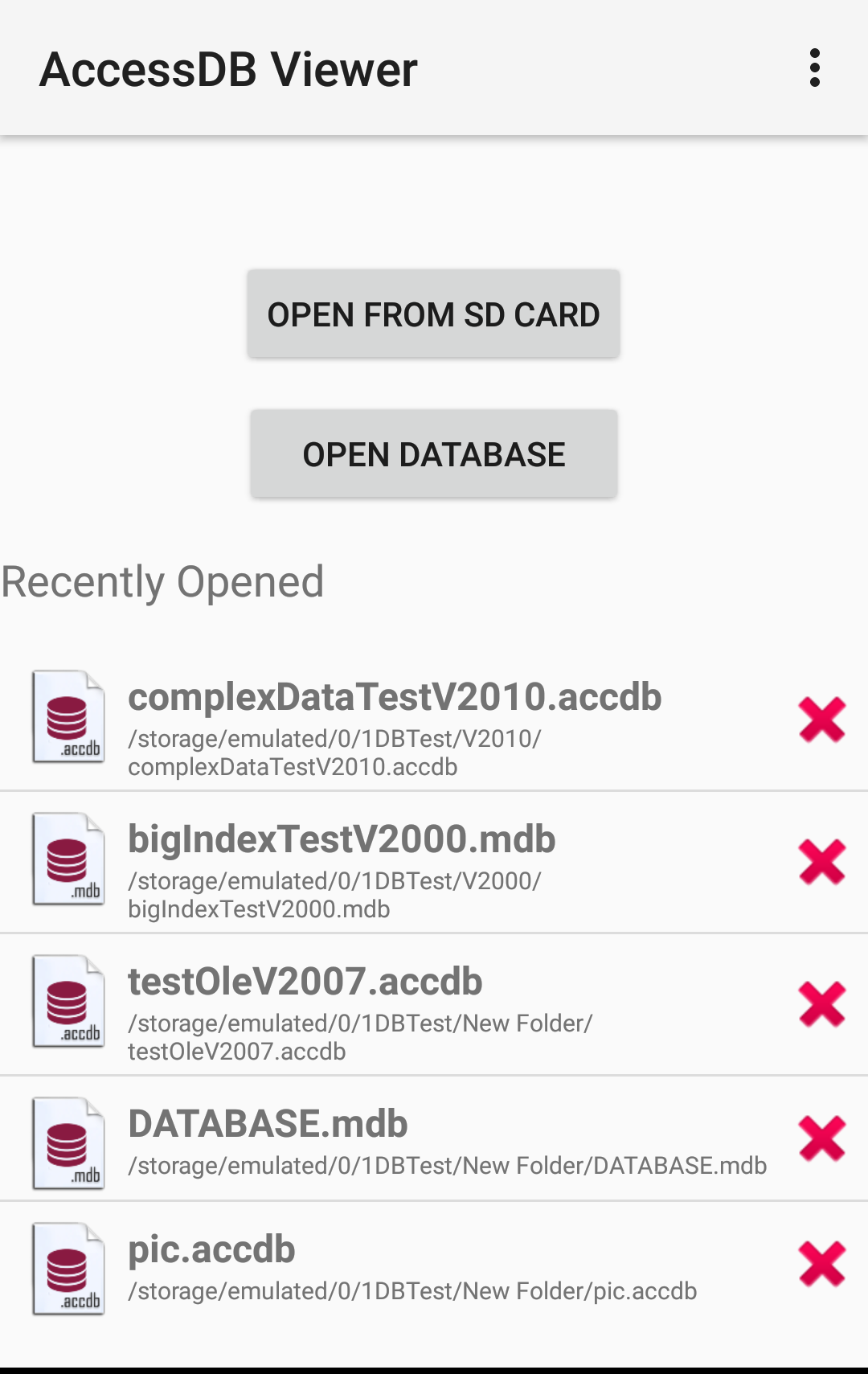 اسکرین شات 3 برنامه Viewer for MS Access ACCDB-MDB