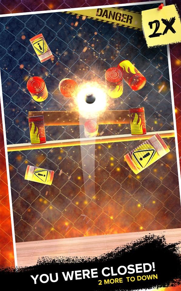 اسکرین شات 3 بازی Knock Down Cans : hit cans