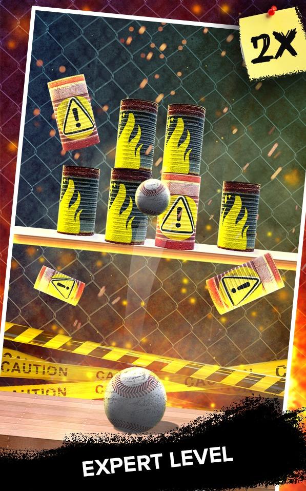 اسکرین شات 2 بازی Knock Down Cans : hit cans