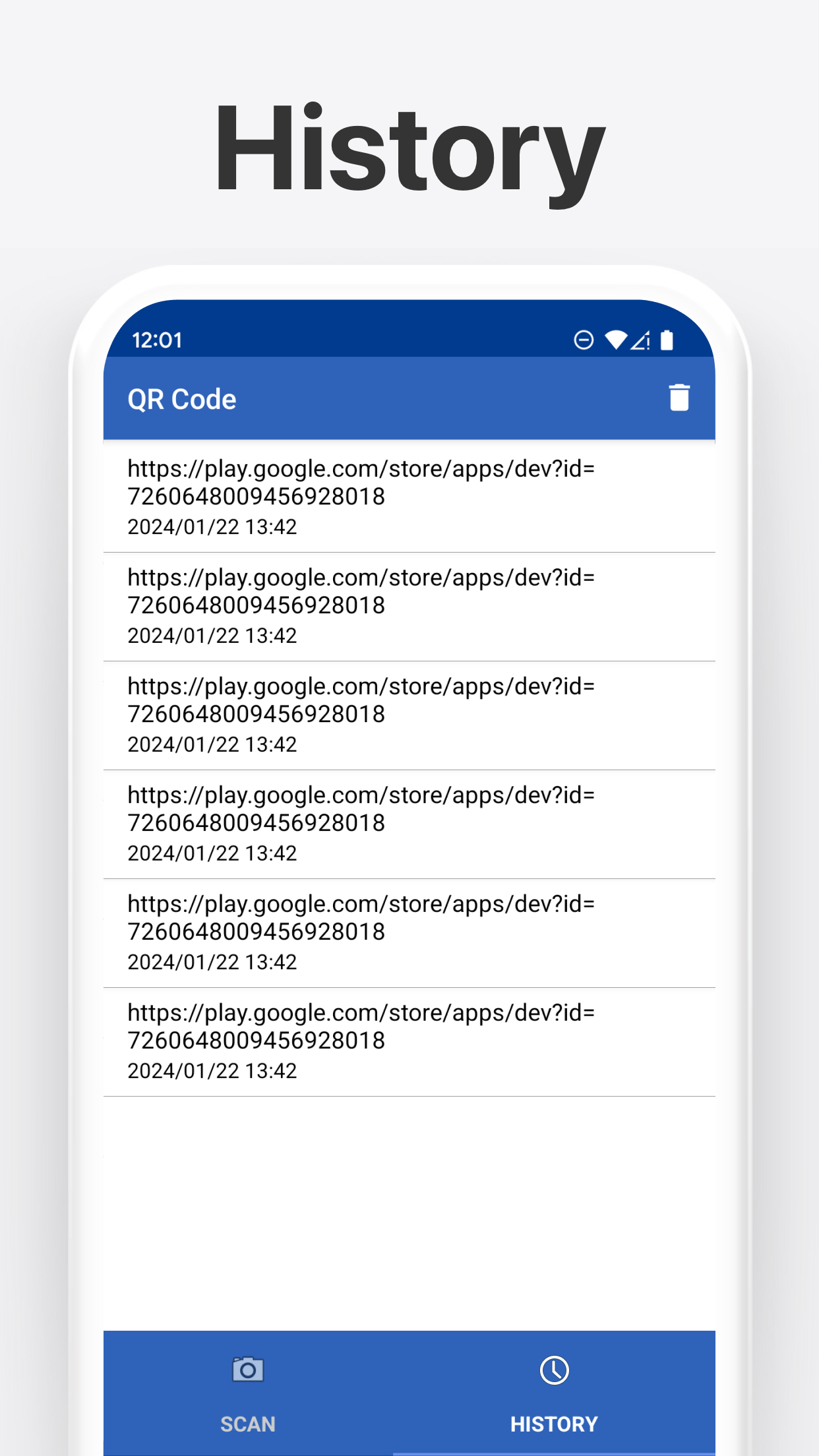اسکرین شات 4 برنامه Barcode Scanner & Code Reader