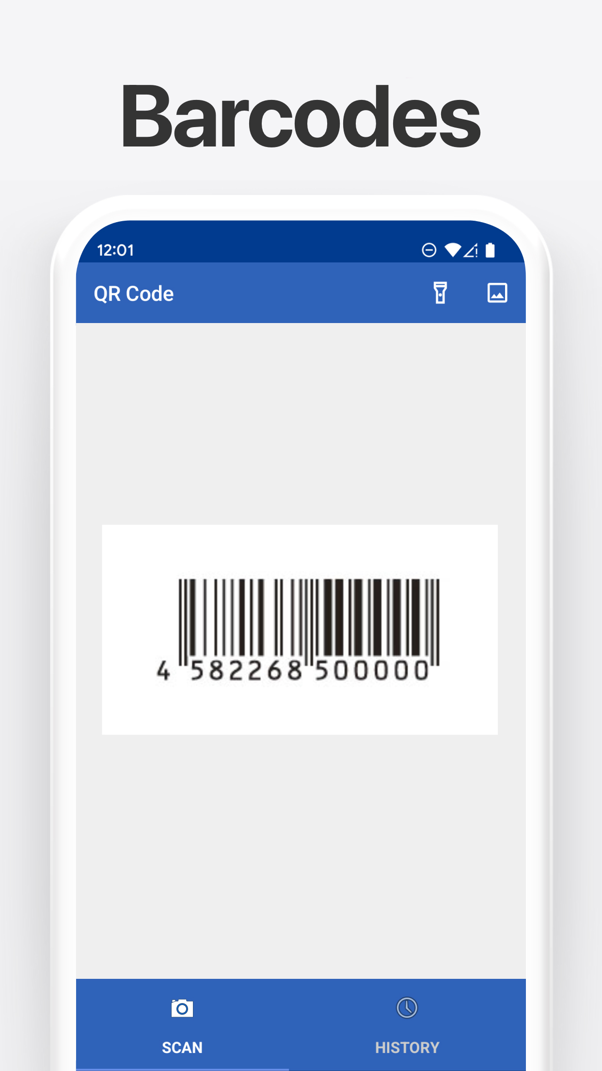اسکرین شات 1 برنامه Barcode Scanner & Code Reader