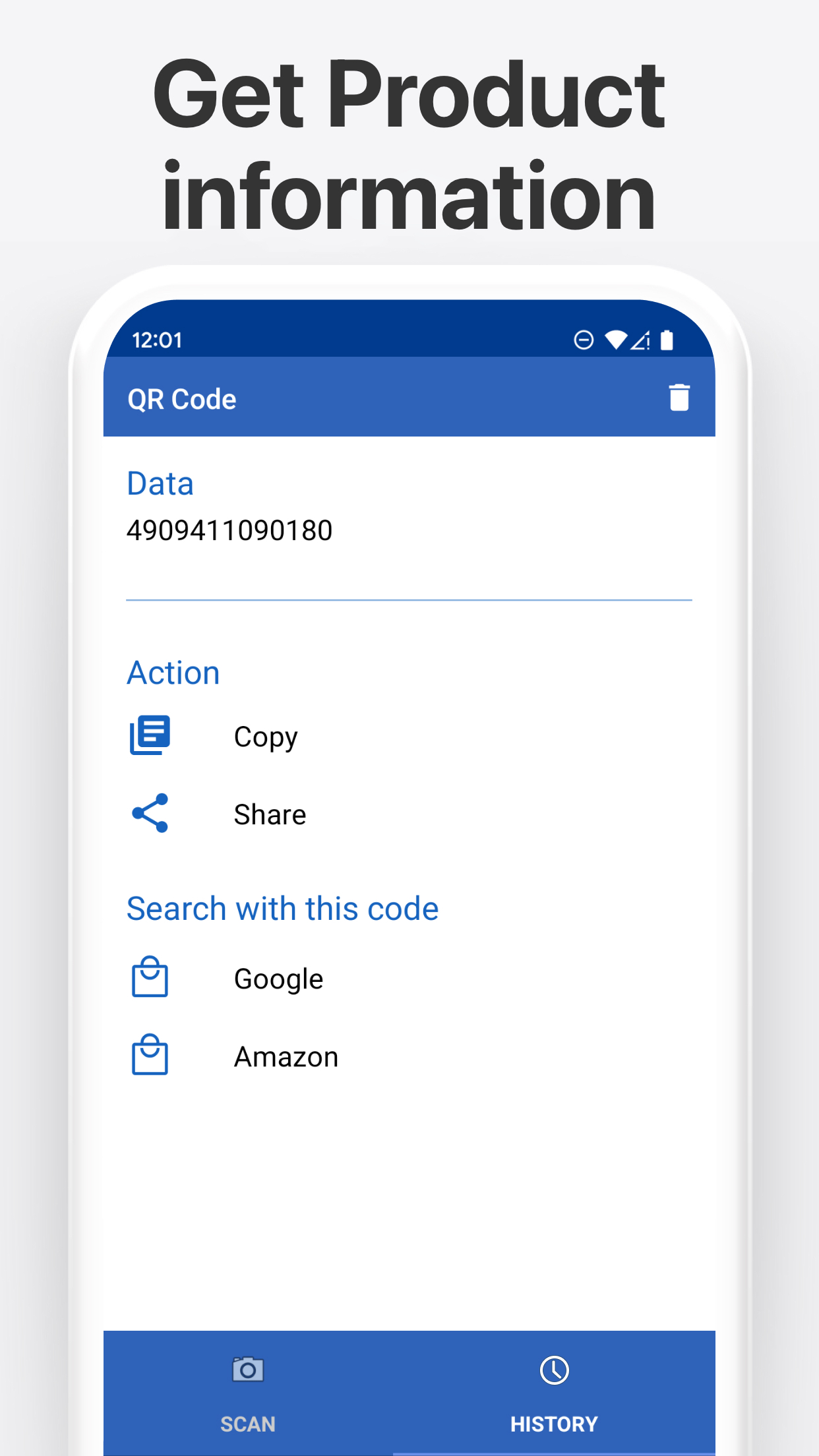 اسکرین شات 3 برنامه Barcode Scanner & Code Reader
