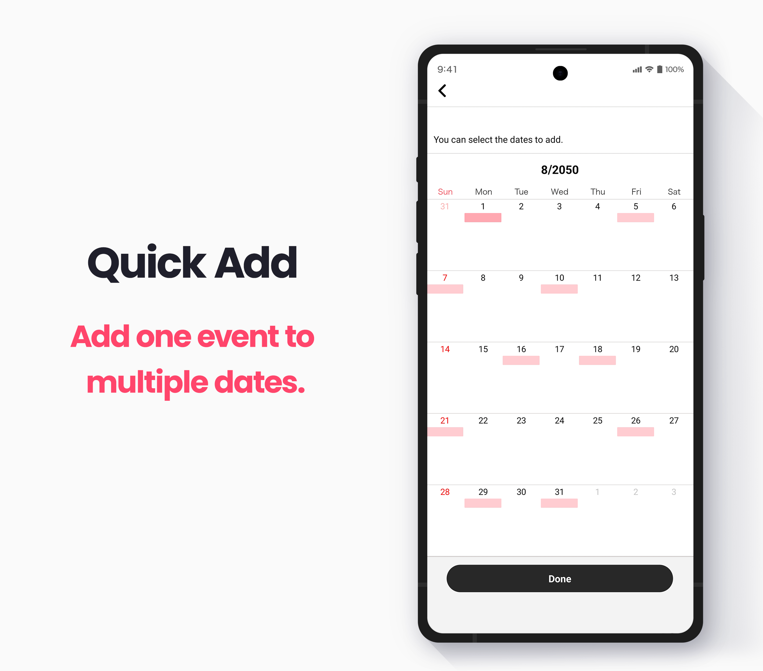 اسکرین شات 6 برنامه My Calendar - Simple Planner