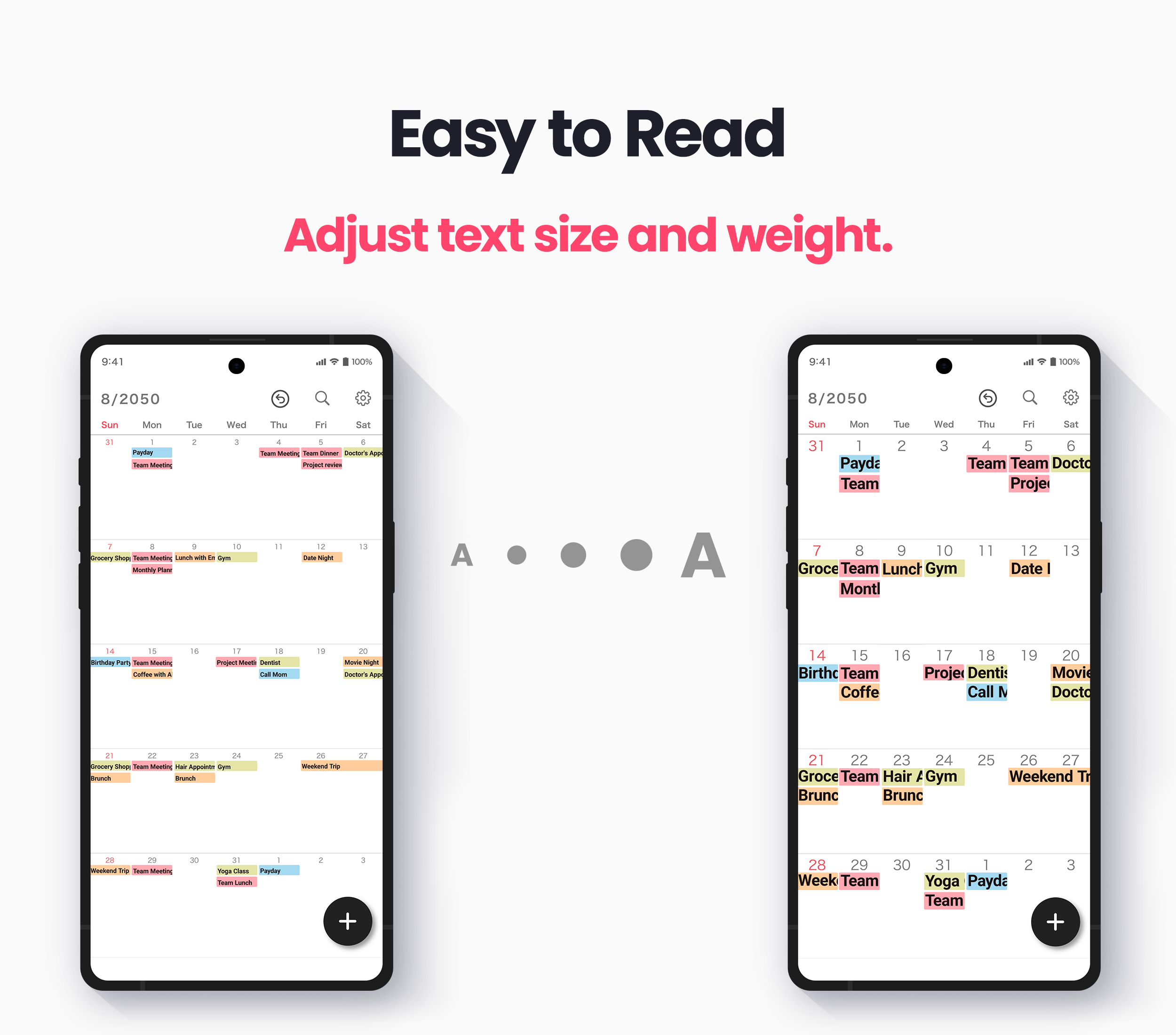 اسکرین شات 8 برنامه My Calendar - Simple Planner