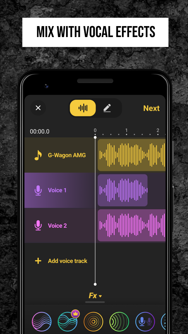 اسکرین شات 3 برنامه Rap Fame - Rap Music Studio