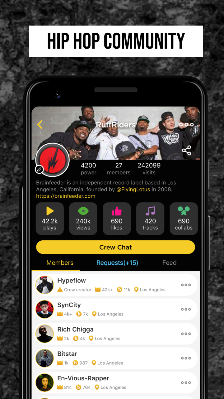 اسکرین شات 6 برنامه Rap Fame - Rap Music Studio