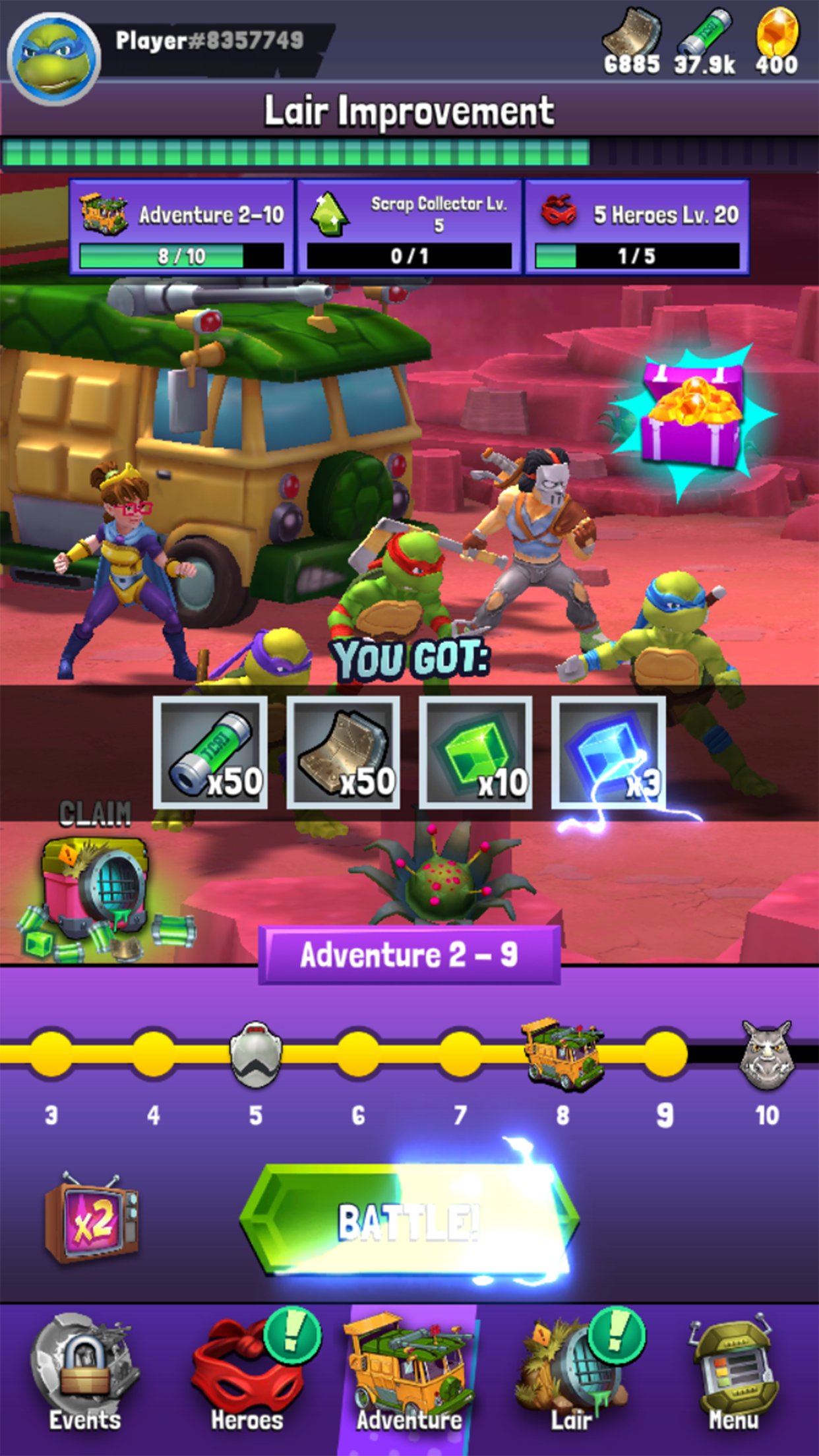 اسکرین شات 2 بازی TMNT: Mutant Madness