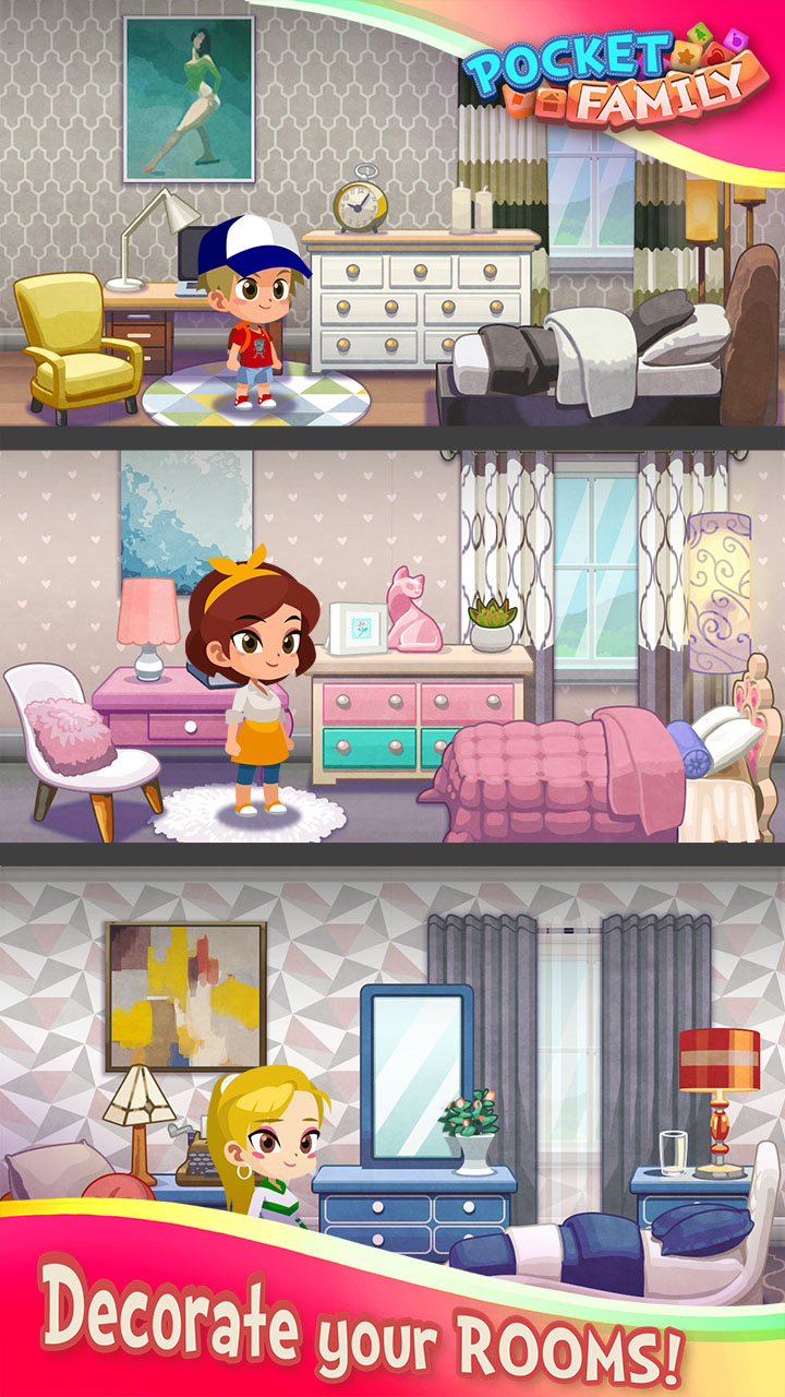 اسکرین شات 2 بازی Pocket Family Dreams: My Home